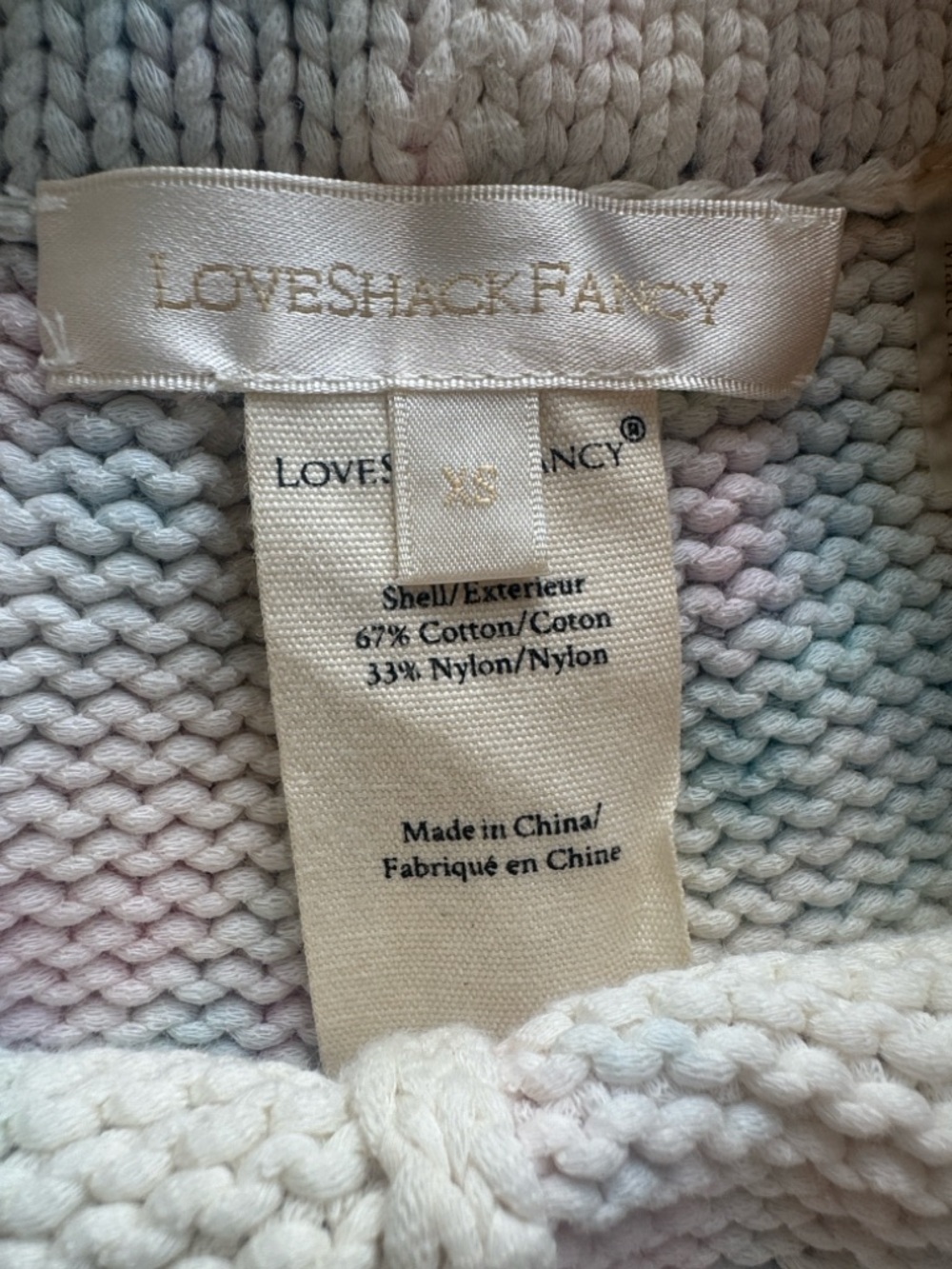 LoveShackFancy Karissa Short Cotton Candy Hand Dye Size XS - Picture 9 of 13